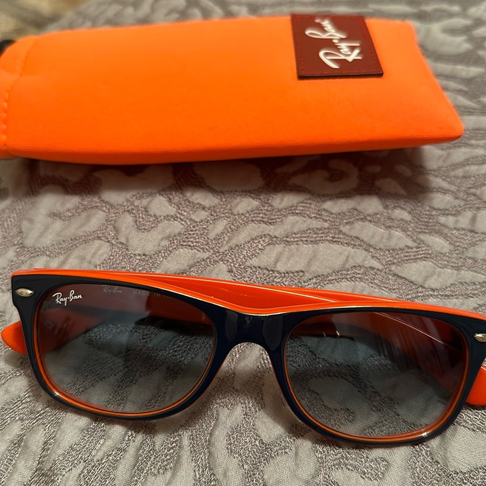Ray-Ban Orange and Blue Sunglasses
